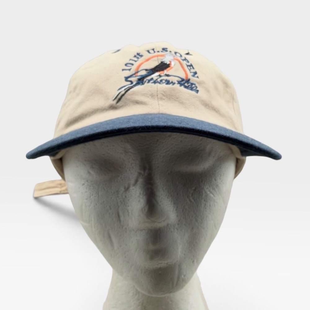 USGA Hat Men 101st U.S. Open Southern Hills Member Cap Tan Vintage